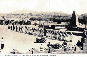 TAMANRASSET - MONUMENT LAPERRINE - PRISE D'ARMES - 1937
